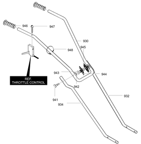 Part Location Diagram of 339399-830 Briggs and Stratton Lower Handle Rh